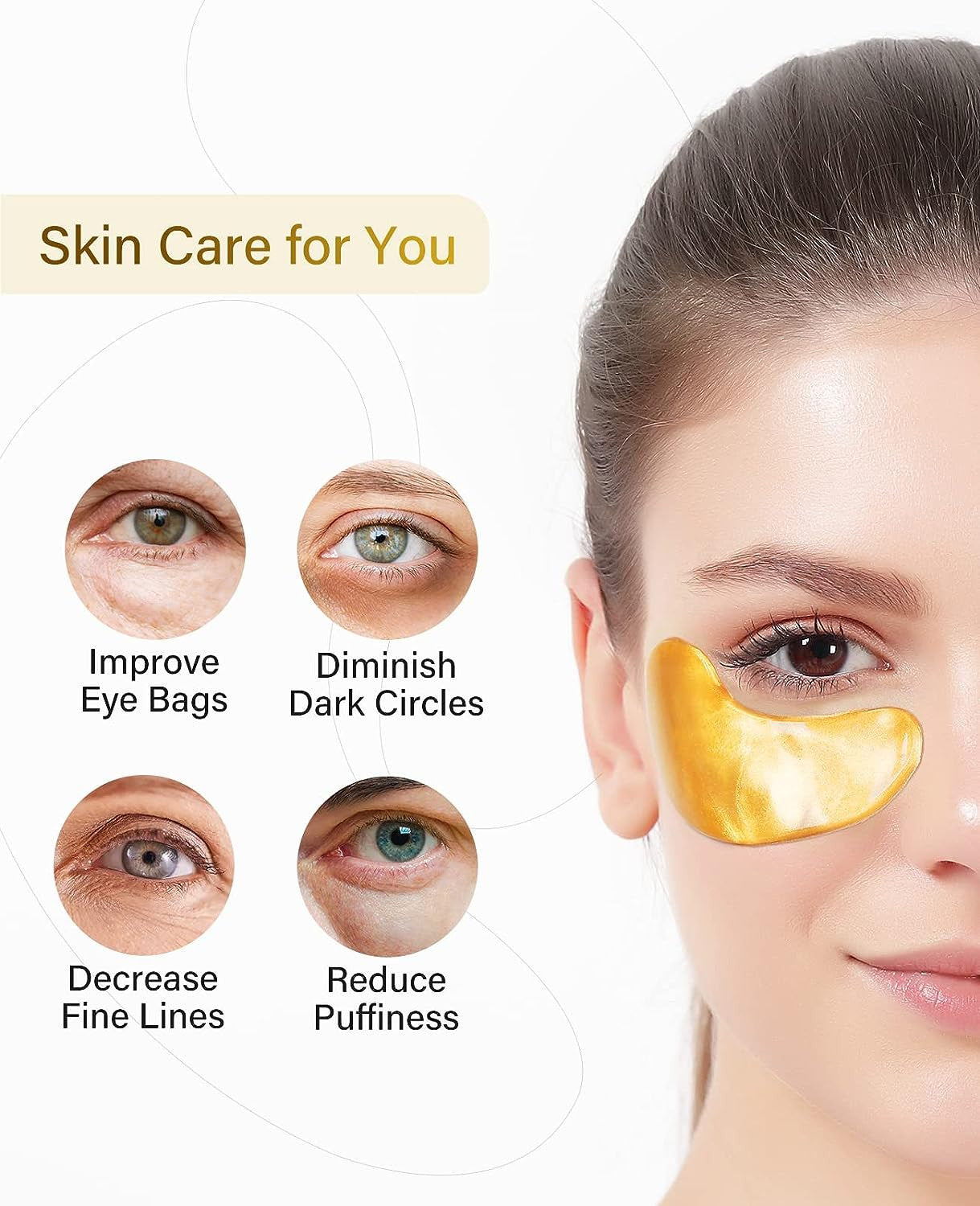 24K GOLD EYE TREATMENT PATCHES