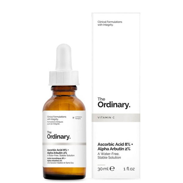 Ascorbic acid 8% + alpha arbutin 2%