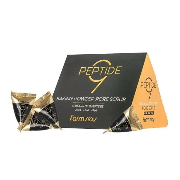 Farm stay peptide 9 baking powder pore scrub 7gx24pcs