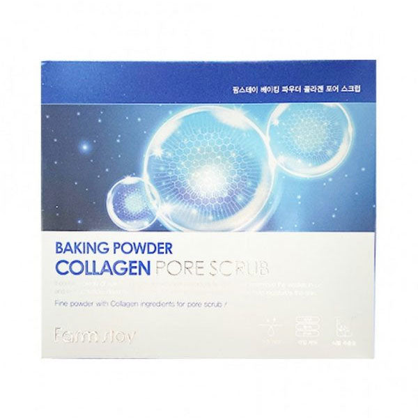 Farm stay baking powder collagen pore scrub 7gmx24pcs