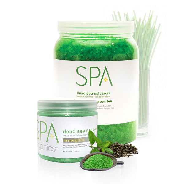 Bcl spa lemongrass & green tea sea salt 454GM