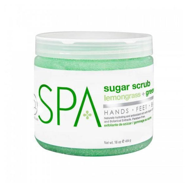 Bcl spa lemongrass & green sugar scrub 454gm