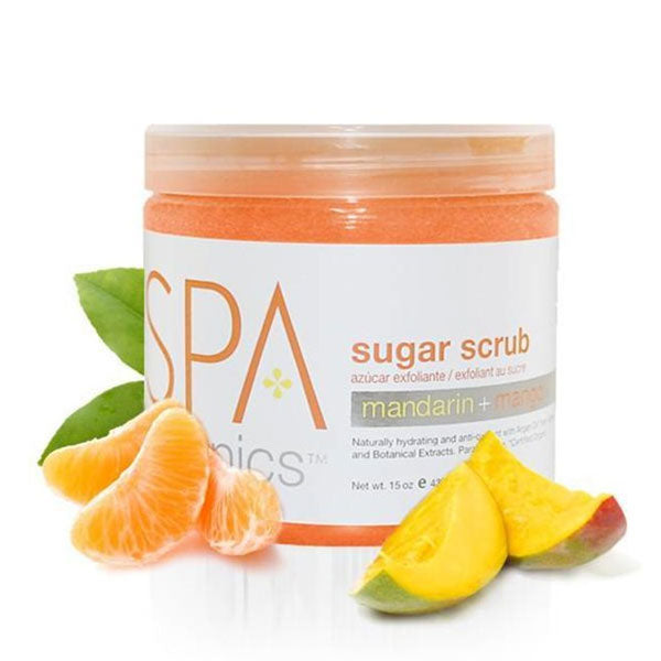 Bcl spa mandarin & mango sugar scrub 454gm