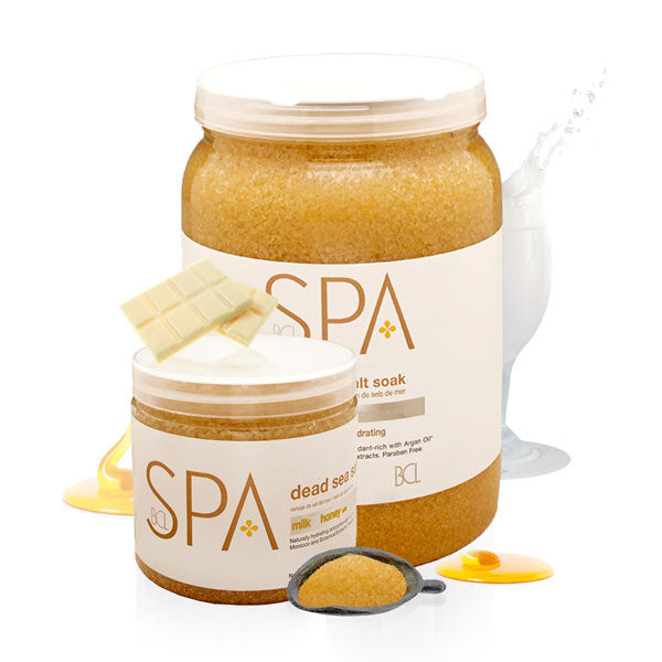 Bcl spa milk & honey with chocolate sugar scrub 454gm