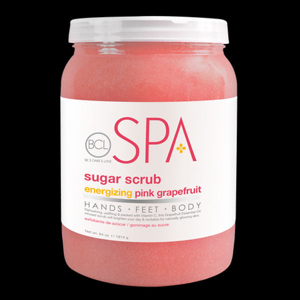 Bcl spa pink & grapefruit sugar scrub 473gm