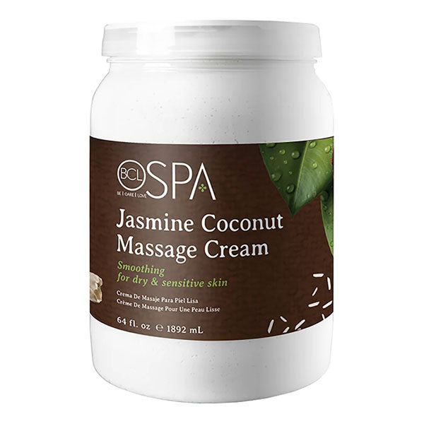 Bcl spa jasmine & coconut massage cream 473gm