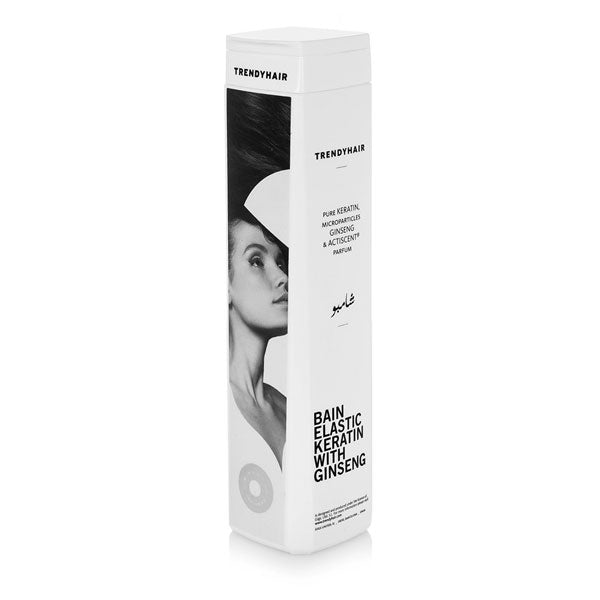 Trendy hair bain elastic keratin with ginseng shampoo