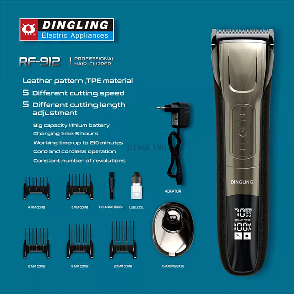 DINGLING Electric Hair Clipper Trimmer
