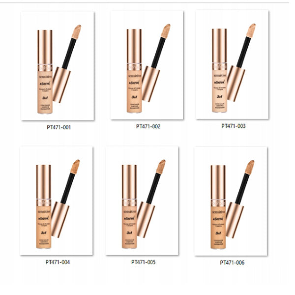 Sensitive Miniral 3 in 1 Concealer Contour Foundation 001
