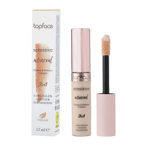 Sensitive Miniral 3 In 1 Concealer Contour Foundation 002
