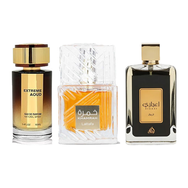 Extreme aoud, Khamrah lattafa, Ejaazi edp lattafa