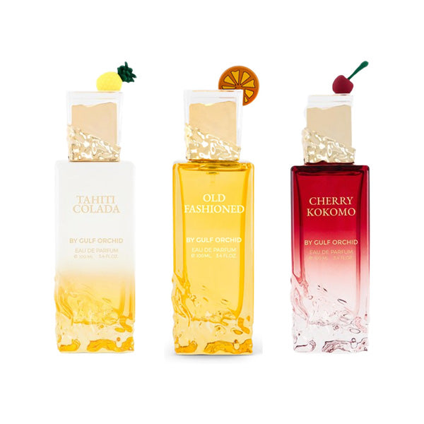 Tahiti colada, Old fashioned, Cherry kokomo